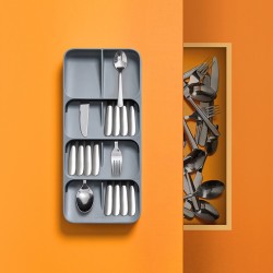 Organizador de Talheres Grande – Cinza – DrawerStore – Joseph Joseph