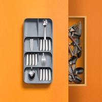 Organizador de Talheres Grande – Cinza – DrawerStore – Joseph Joseph