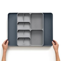 Organizador de Talheres e Gadgets Extensível – Cinza – DrawerStore – Joseph Joseph