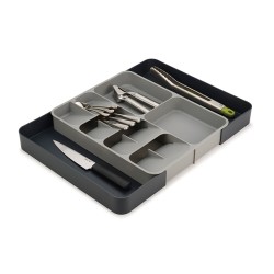 Organizador de Talheres e Gadgets Extensível – Cinza – DrawerStore – Joseph Joseph