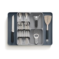 Organizador de Talheres e Gadgets Extensível – Cinza – DrawerStore – Joseph Joseph