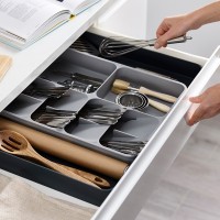 Organizador de Talheres e Gadgets Extensível – Cinza – DrawerStore – Joseph Joseph