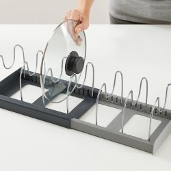Organizador Extensível para Panelas – Cinza – DrawerStore – Joseph Joseph