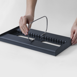 Organizador de Assadeiras – Cinza – DrawerStore – Joseph Joseph