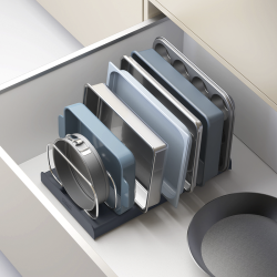 Organizador de Assadeiras – Cinza – DrawerStore – Joseph Joseph