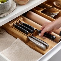 Organizador 2 Níveis para Facas – Bambu – DrawerStore – Joseph Joseph