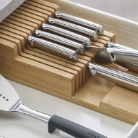 Organizador de Facas de 2 Níveis Grande – Bamboo – Drawerstore – Joseph Joseph