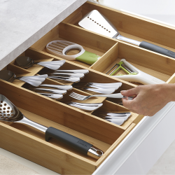 Organizador de Talheres Extensível – Bamboo – DrawerStore – Joseph Joseph