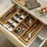 Organizador de Talheres Extensível – Bamboo – DrawerStore – Joseph Joseph