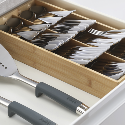 Organizador de Talheres Compacto Grande – Bamboo – DrawerStore – Joseph Joseph