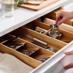Organizador de Cutelaria – Bambu – DrawerStore – Joseph Joseph