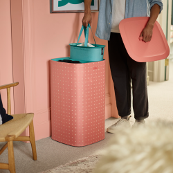 Cesto para Roupa 60L – Coral – Tota Pop – Joseph Joseph