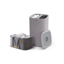 Conjunto de 2 Cestos para Roupa – Cinza – Love Laundry – Joseph Joseph