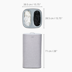 Conjunto de 2 Cestos para Roupa – Cinza – Love Laundry – Joseph Joseph