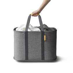 Cesto para Roupa Colapsável 55L – Cinza – Hold-All Max – Joseph Joseph