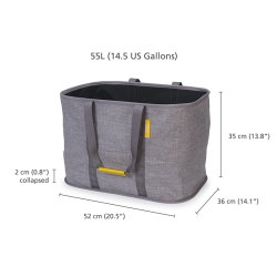 Cesto para Roupa Colapsável 55L – Cinza – Hold-All Max – Joseph Joseph