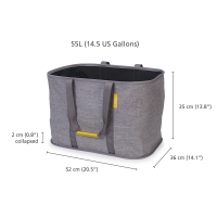 Cesto para Roupa Colapsável 55L – Cinza – Hold-All Max – Joseph Joseph