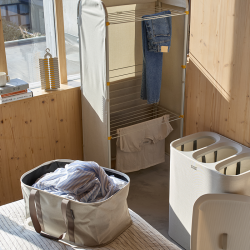 Estendal de 3 Níveis com Biombo – Beje Claro – Eclipse – Joseph Joseph