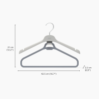 Conjunto de 2 Cabides para Peças Compridas – Beje Claro – Orderly – Joseph Joseph