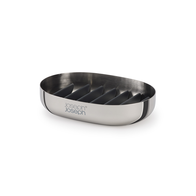 Saboneteira Compacta – Inox – Easystore Luxe – Joseph Joseph