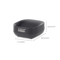 Saboneteira Compacta – Preto – Slim – Joseph Joseph