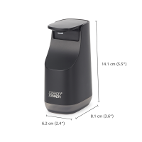 Dispensador Compacto para Sabonete – Preto – Slim – Joseph Joseph