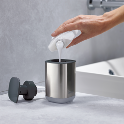 Dispensador de Sabonete – Cinza – Presto Inox – Joseph Joseph