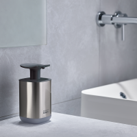 Dispensador de Sabonete – Cinza – Presto Inox – Joseph Joseph