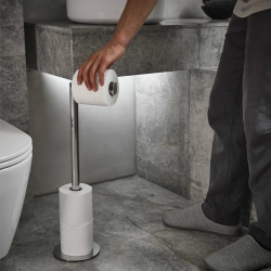 Suporte para Rolos de Papel Higiénico 2 em 1 – Inox – Easystore Luxe – Joseph Joseph