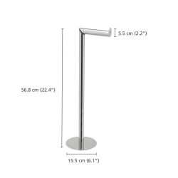 Suporte para Rolos de Papel Higiénico 2 em 1 – Inox – Easystore Luxe – Joseph Joseph