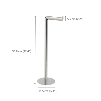 Suporte para Rolos de Papel Higiénico 2 em 1 – Inox – Easystore Luxe – Joseph Joseph