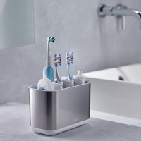 Suporte para Escovas de Dentes Grande – Inox – Easystore – Joseph Joseph