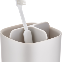 Suporte Pequeno para Escovas de Dentes – Cru – Easystore – Joseph Joseph