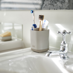 Suporte Pequeno para Escovas de Dentes – Cru – Easystore – Joseph Joseph