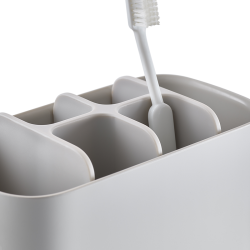 Suporte Grande para Escovas de Dentes – Cru – Easystore – Joseph Joseph