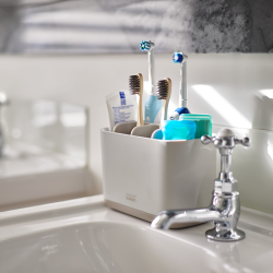 Suporte Grande para Escovas de Dentes – Cru – Easystore – Joseph Joseph