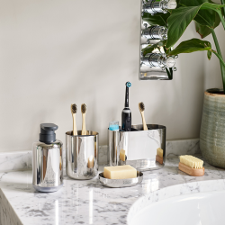 Organizador para Escovas de Dentes – Inox – Easystore Luxe – Joseph Joseph