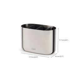 Organizador Grande para Escovas de Dentes – Inox – Easystore Luxe – Joseph Joseph