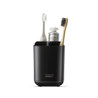 Suporte Pequeno para Escovas de Dentes – Preto Mate – Easystore – Joseph Joseph