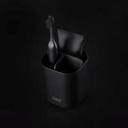Suporte Pequeno para Escovas de Dentes – Preto Mate – Easystore – Joseph Joseph