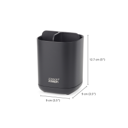 Suporte Pequeno para Escovas de Dentes – Preto Mate – Easystore – Joseph Joseph