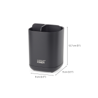 Suporte Pequeno para Escovas de Dentes – Preto Mate – Easystore – Joseph Joseph