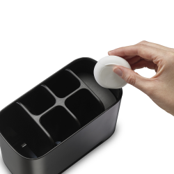 Suporte Grande para Escovas de Dentes – Preto – Easystore – Joseph Joseph