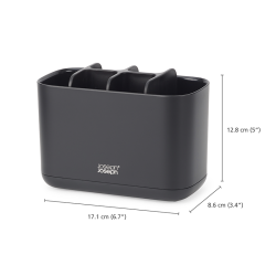 Suporte Grande para Escovas de Dentes – Preto – Easystore – Joseph Joseph