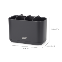 Suporte Grande para Escovas de Dentes – Preto – Easystore – Joseph Joseph