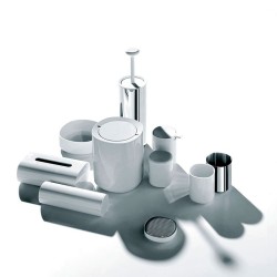 Piaçaba – Branco e Inox – Birillo – Alessi