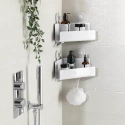 Conj. 2 Prateleiras de Canto – Branco – Easystore – Joseph Joseph