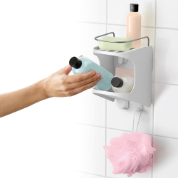 Prateleira de Duche Compacta com 2 Níveis – Branco – Capsule – Joseph Joseph