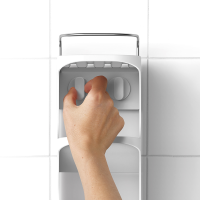 Prateleira de Duche Compacta com 4 Níveis – Branco – Capsule – Joseph Joseph