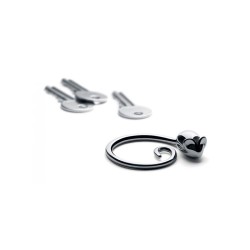 Porta-chaves – Prateado – Pip – Alessi
